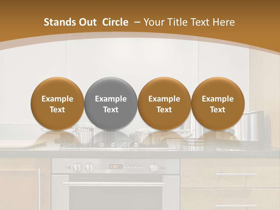 Apartment Handle Oven PowerPoint Template