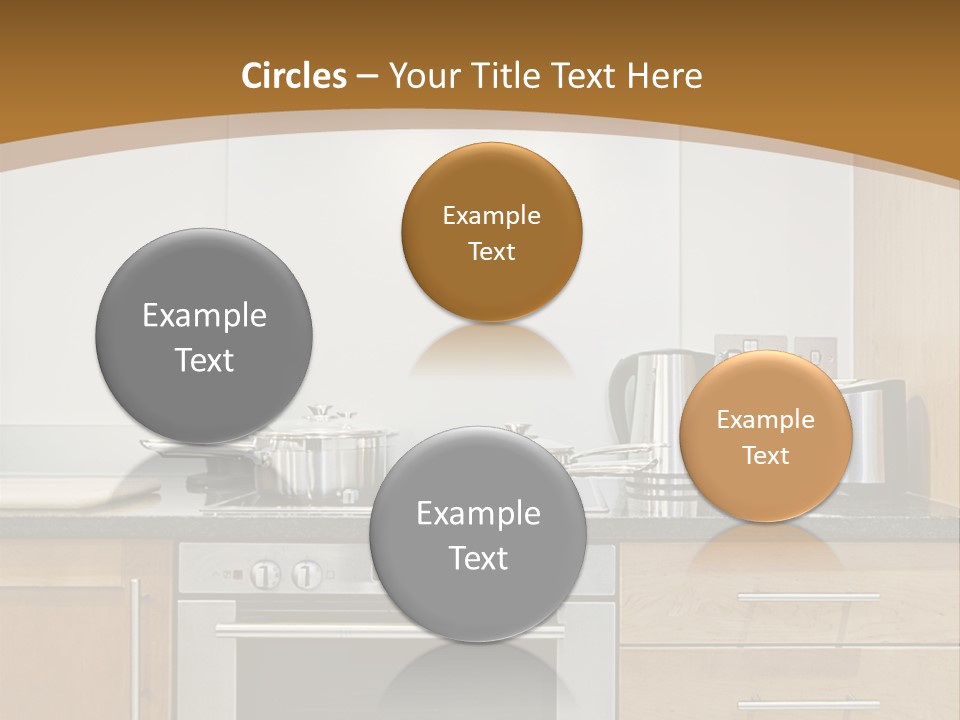 Apartment Handle Oven PowerPoint Template