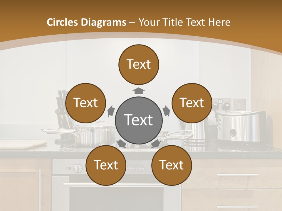 Apartment Handle Oven PowerPoint Template