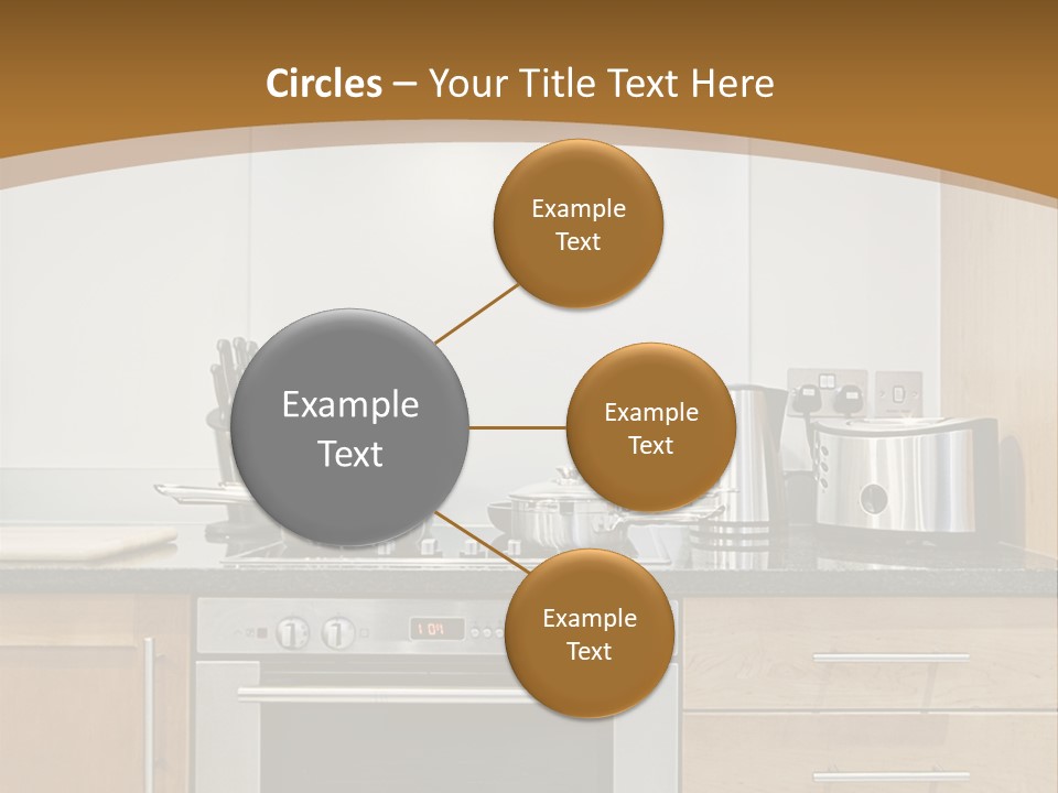 Apartment Handle Oven PowerPoint Template