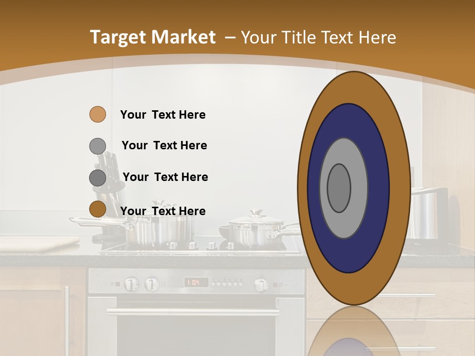 Apartment Handle Oven PowerPoint Template