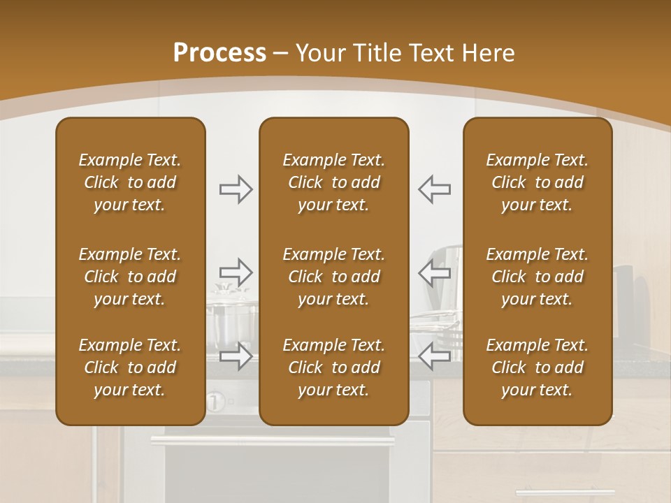 Apartment Handle Oven PowerPoint Template