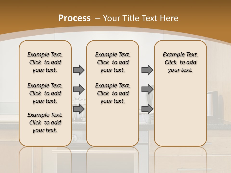 Apartment Handle Oven PowerPoint Template