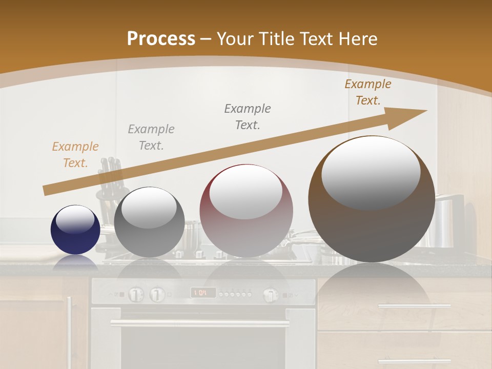 Apartment Handle Oven PowerPoint Template