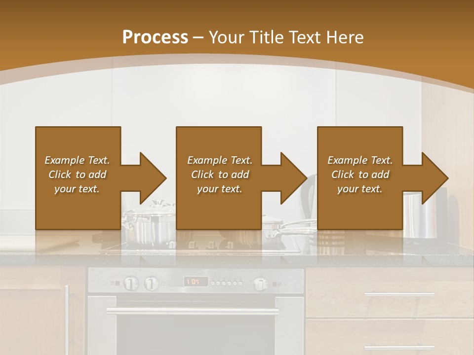 Apartment Handle Oven PowerPoint Template