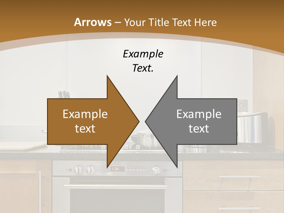 Apartment Handle Oven PowerPoint Template