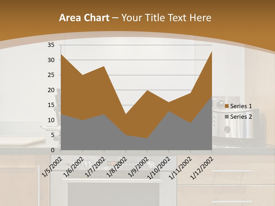 Apartment Handle Oven PowerPoint Template