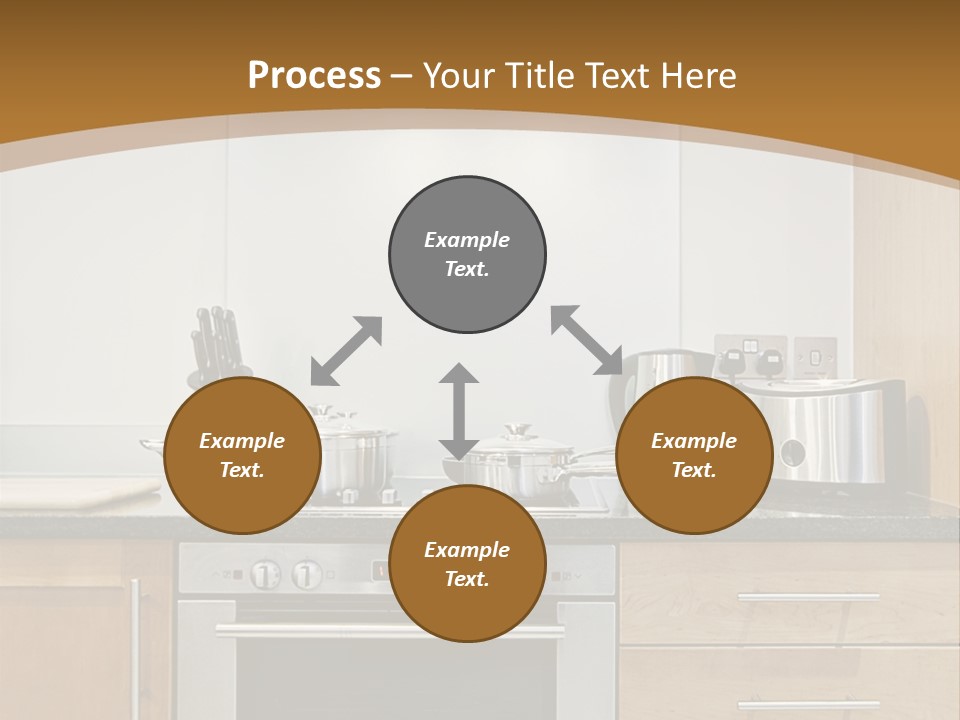 Apartment Handle Oven PowerPoint Template