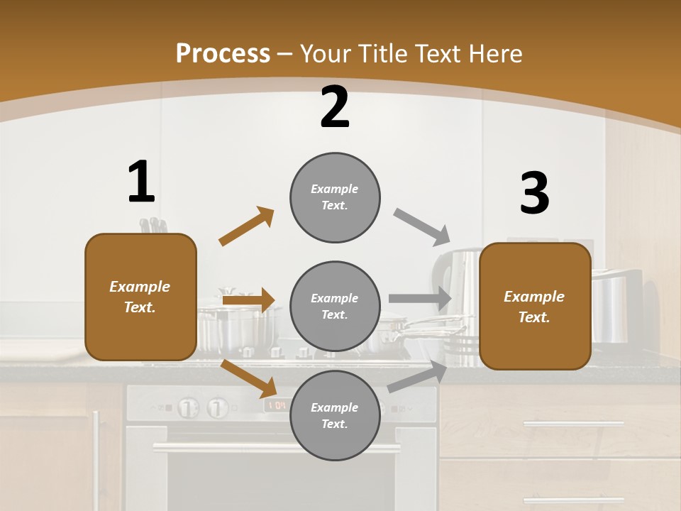Apartment Handle Oven PowerPoint Template