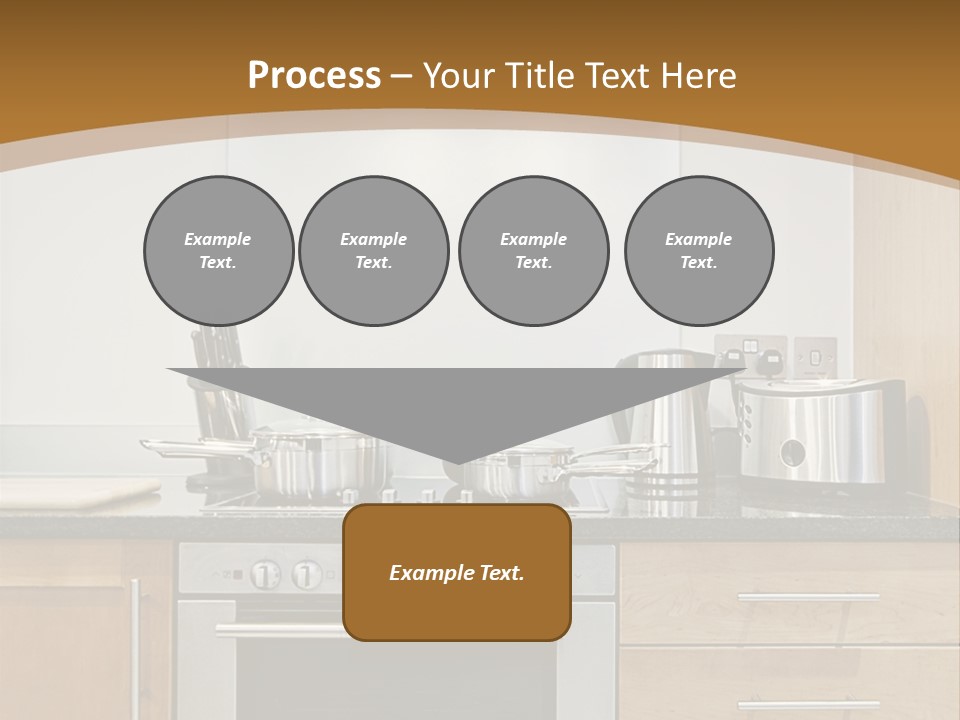 Apartment Handle Oven PowerPoint Template