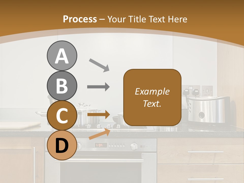 Apartment Handle Oven PowerPoint Template