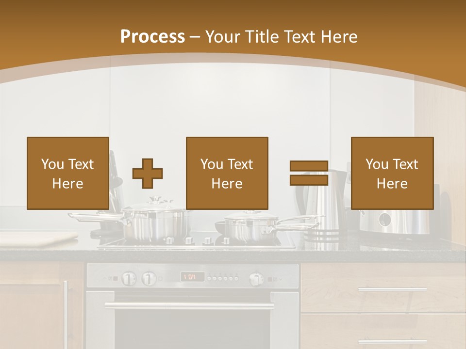 Apartment Handle Oven PowerPoint Template