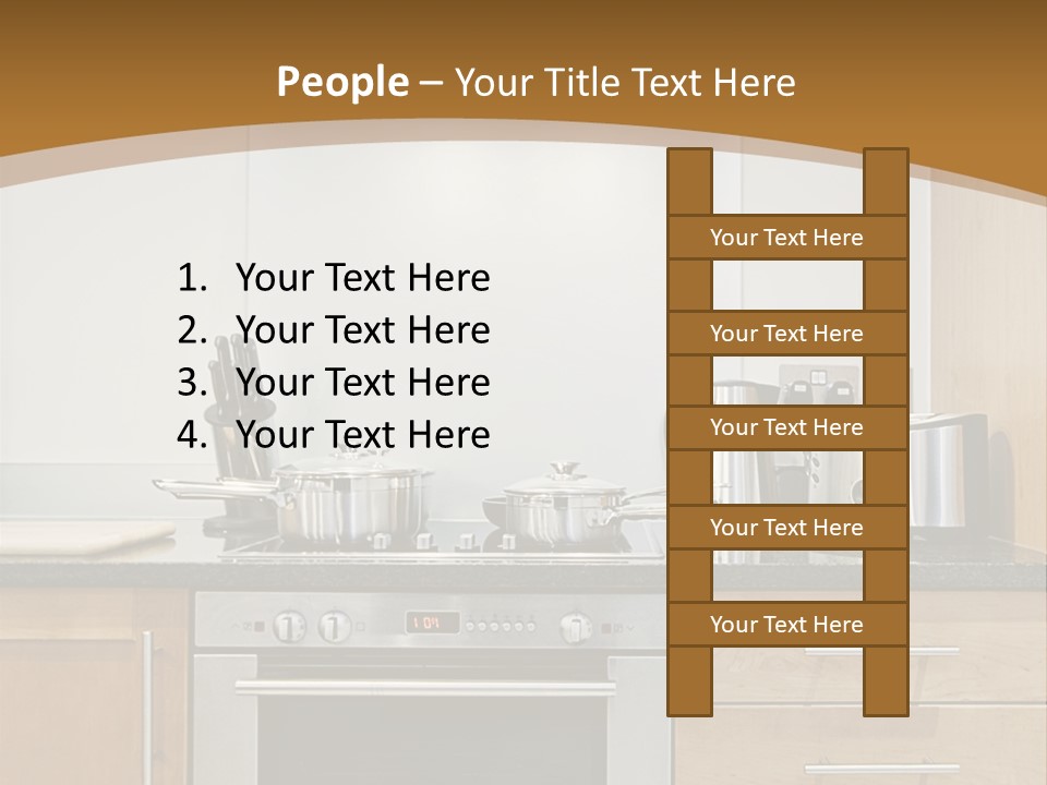 Apartment Handle Oven PowerPoint Template