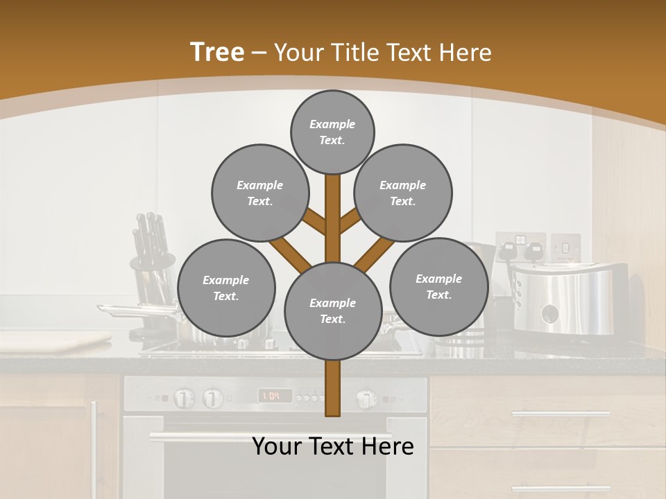 Apartment Handle Oven PowerPoint Template