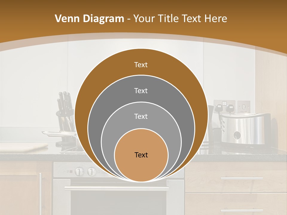 Apartment Handle Oven PowerPoint Template
