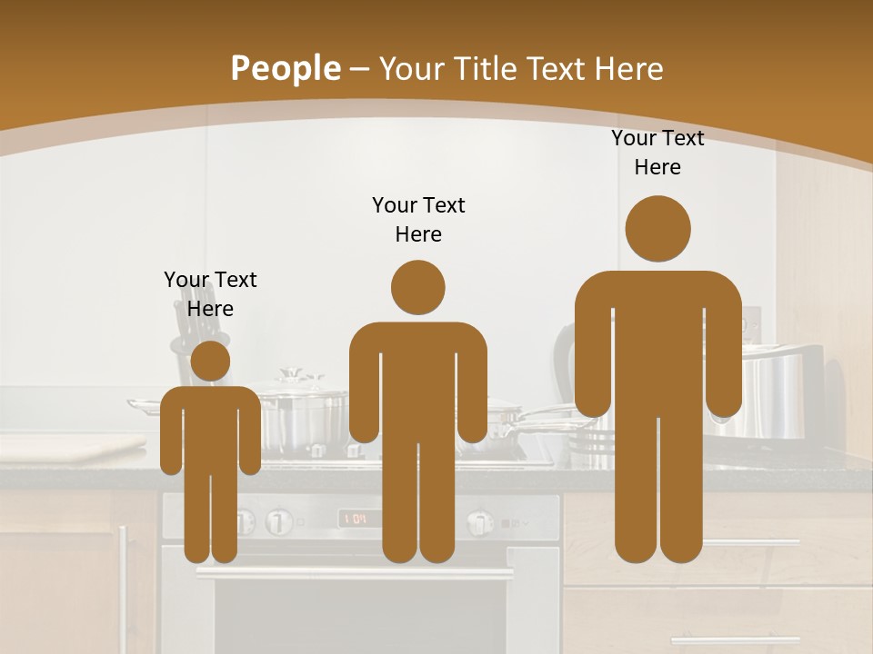 Apartment Handle Oven PowerPoint Template