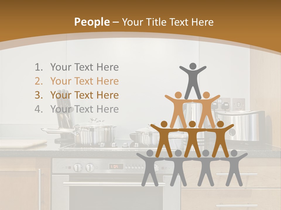 Apartment Handle Oven PowerPoint Template
