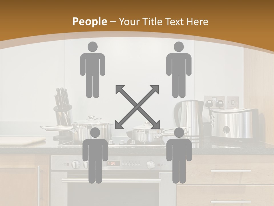 Apartment Handle Oven PowerPoint Template