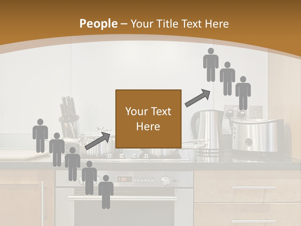 Apartment Handle Oven PowerPoint Template