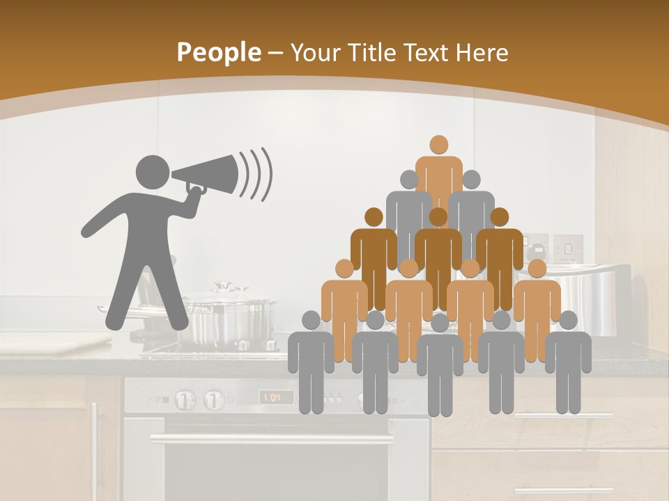 Apartment Handle Oven PowerPoint Template