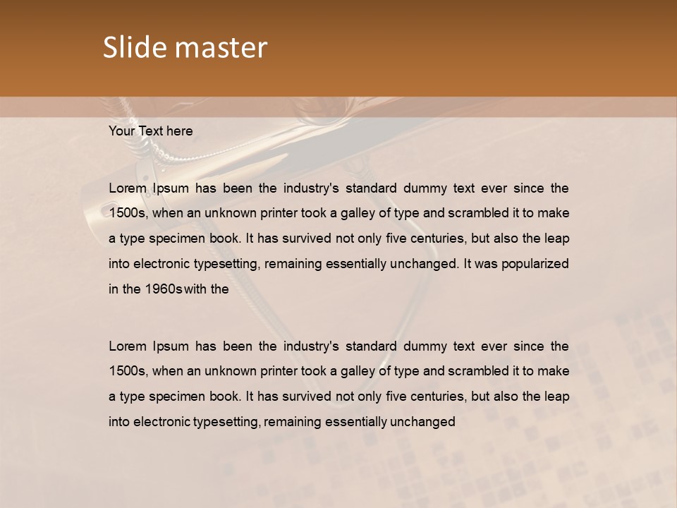 Bath Shower Travertine PowerPoint Template