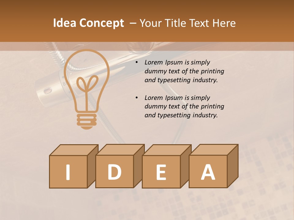 Bath Shower Travertine PowerPoint Template