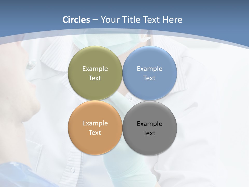 Clinic Caucasian Mask PowerPoint Template