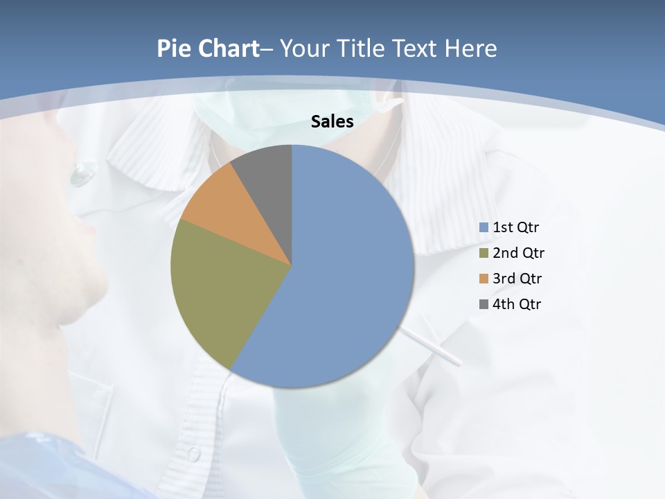 Clinic Caucasian Mask PowerPoint Template