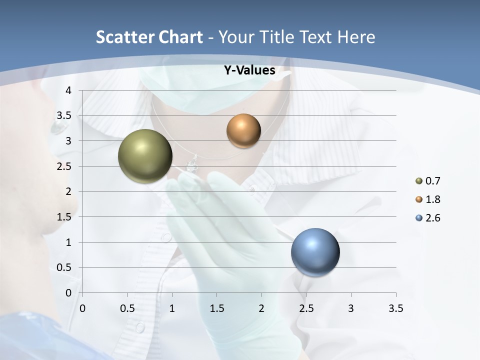 Clinic Caucasian Mask PowerPoint Template