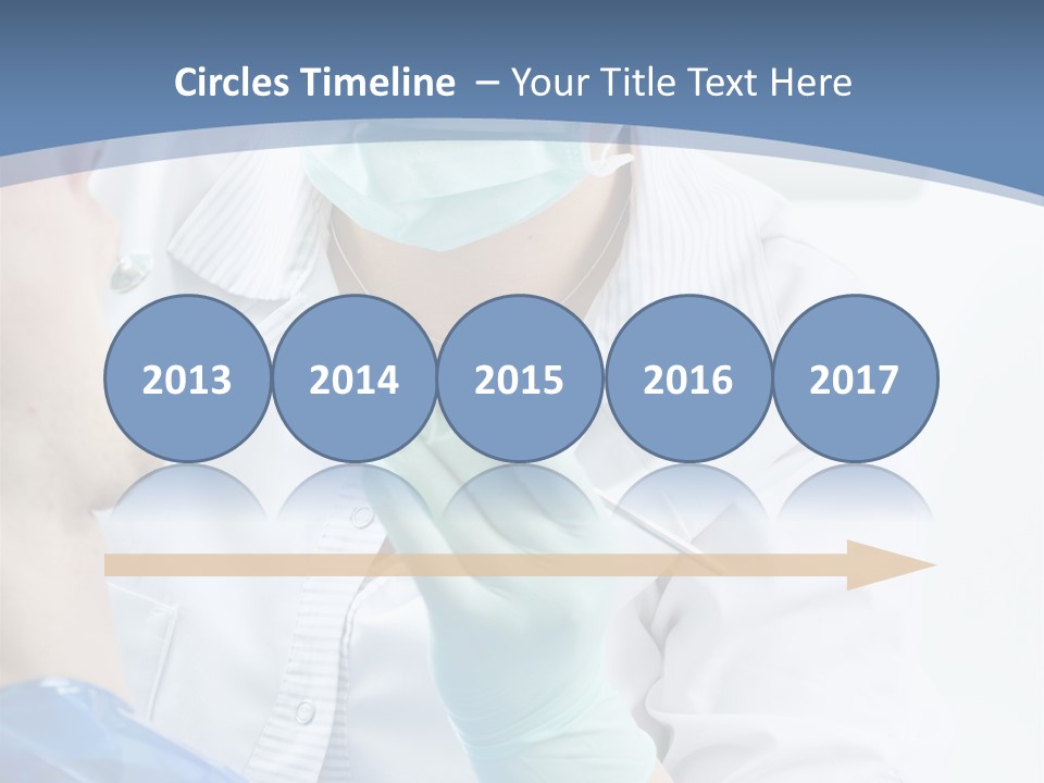 Clinic Caucasian Mask PowerPoint Template