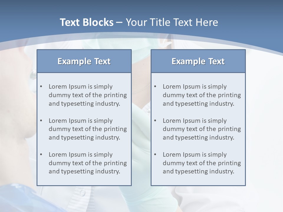 Clinic Caucasian Mask PowerPoint Template