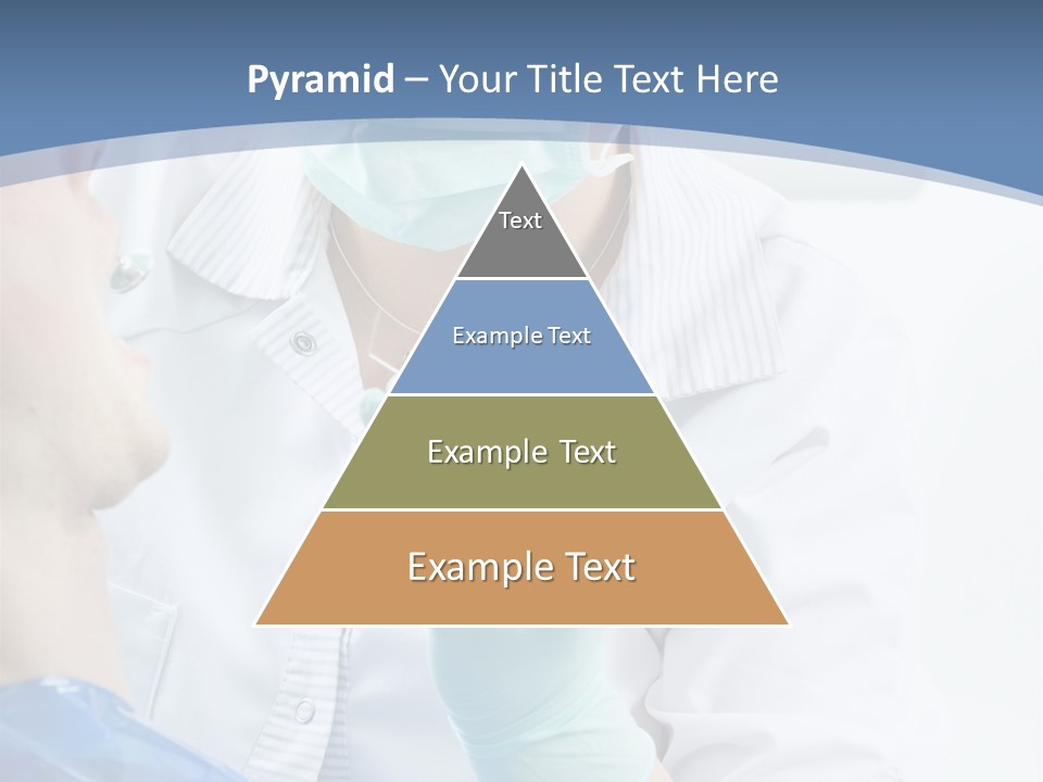 Clinic Caucasian Mask PowerPoint Template