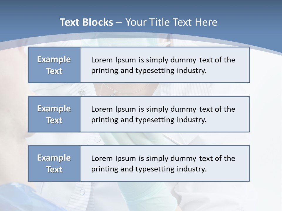 Clinic Caucasian Mask PowerPoint Template