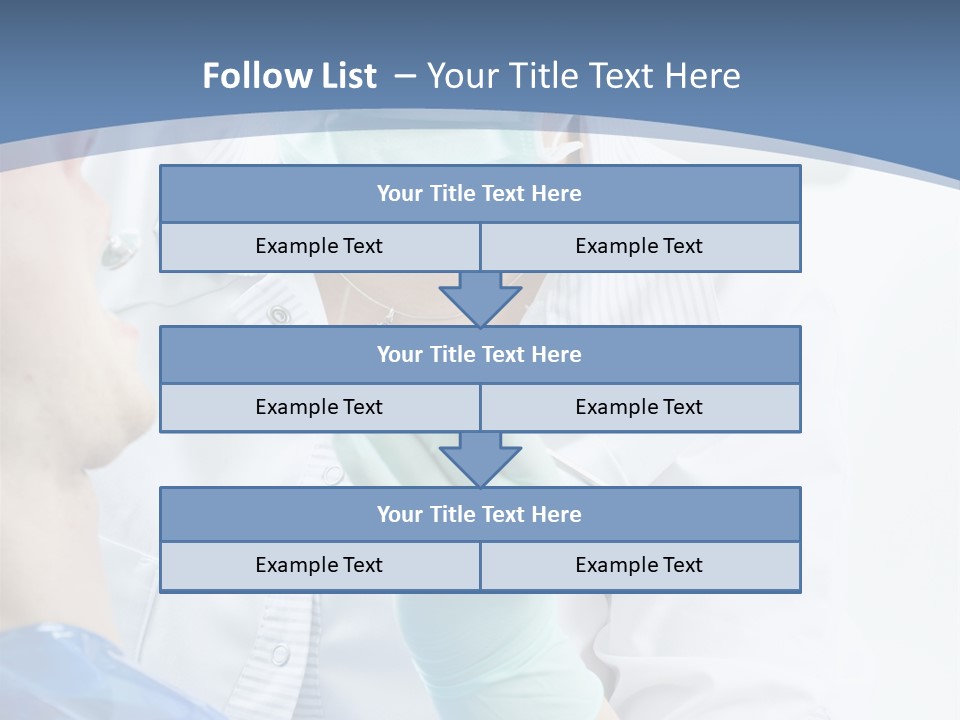 Clinic Caucasian Mask PowerPoint Template