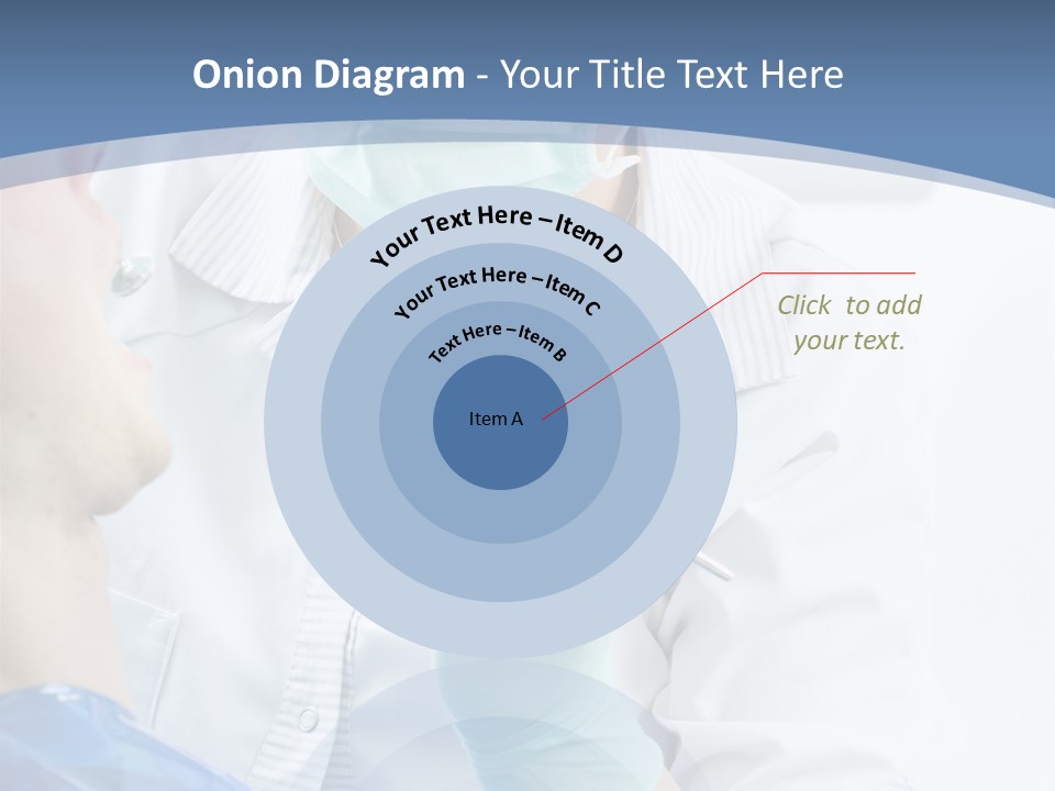Clinic Caucasian Mask PowerPoint Template