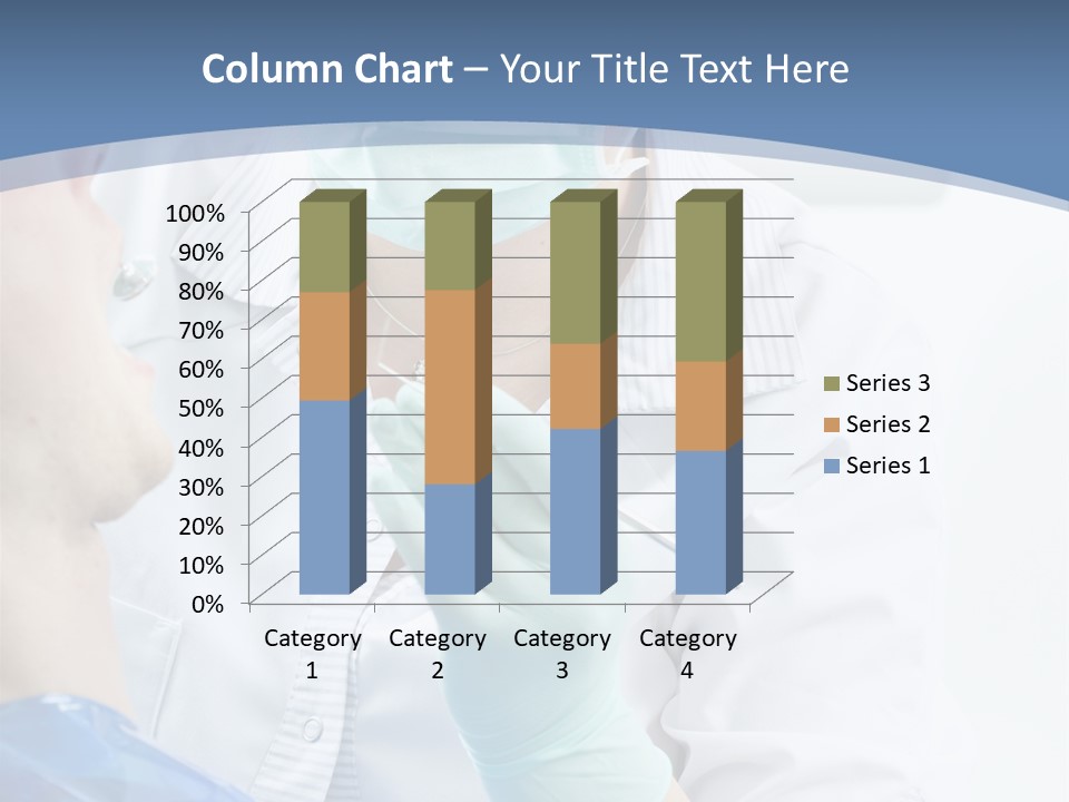 Clinic Caucasian Mask PowerPoint Template