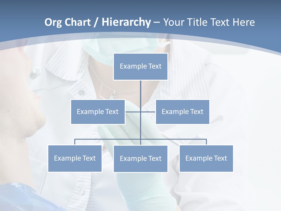 Clinic Caucasian Mask PowerPoint Template