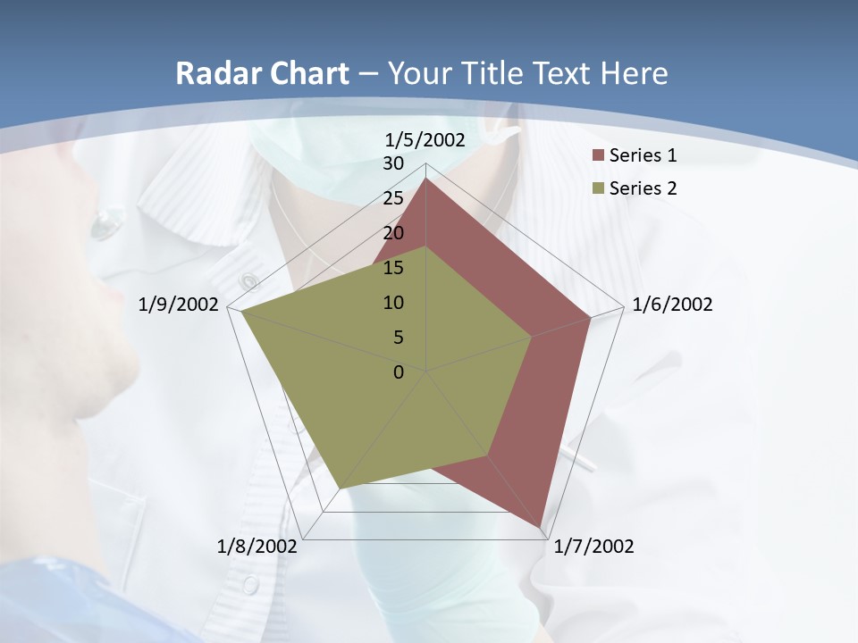 Clinic Caucasian Mask PowerPoint Template