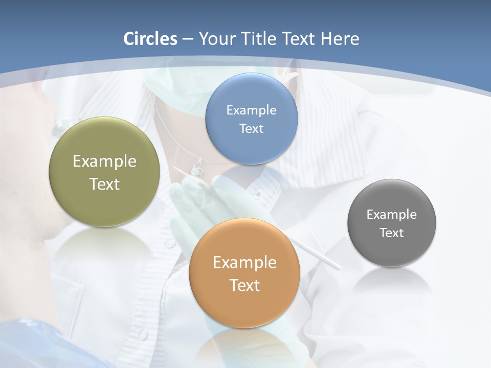 Clinic Caucasian Mask PowerPoint Template