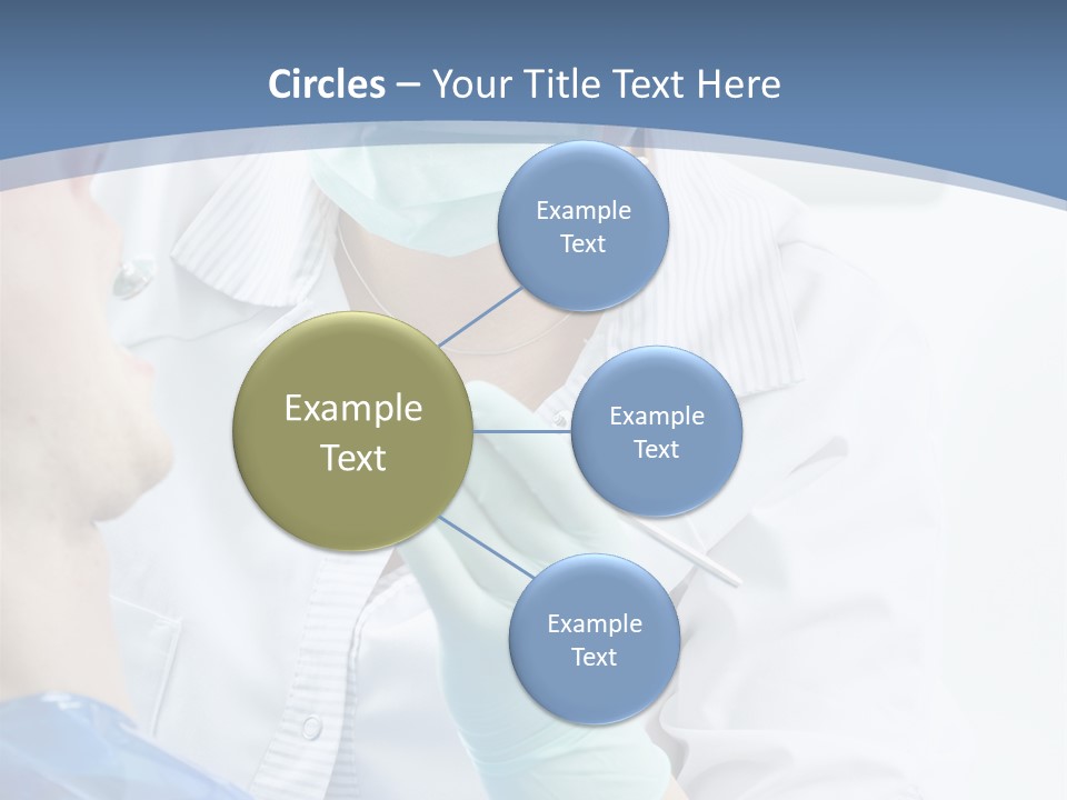 Clinic Caucasian Mask PowerPoint Template