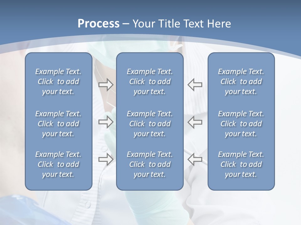 Clinic Caucasian Mask PowerPoint Template