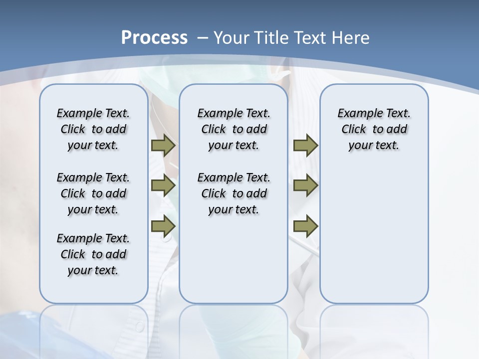 Clinic Caucasian Mask PowerPoint Template