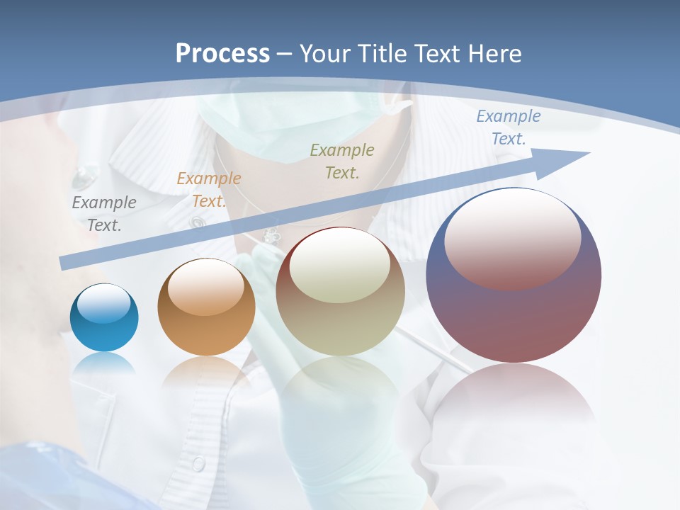 Clinic Caucasian Mask PowerPoint Template