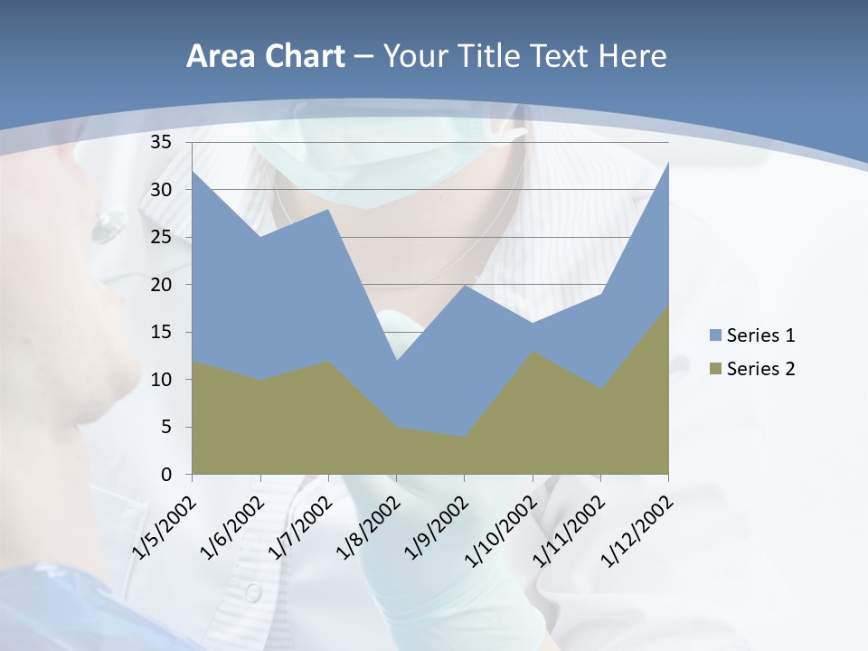Clinic Caucasian Mask PowerPoint Template
