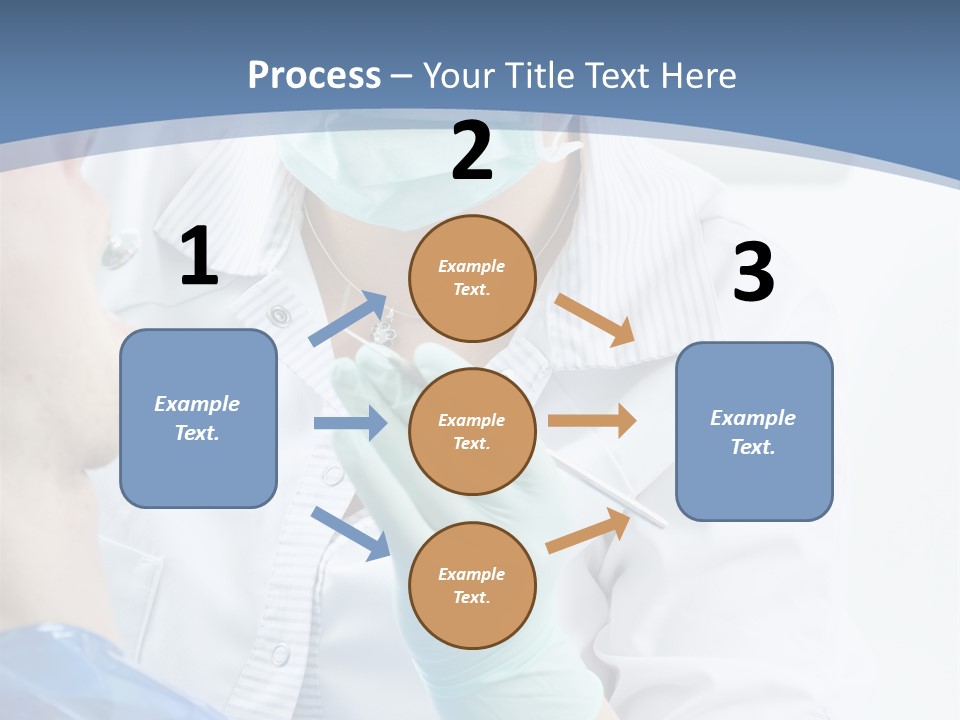 Clinic Caucasian Mask PowerPoint Template