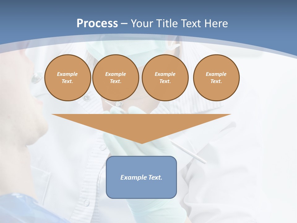 Clinic Caucasian Mask PowerPoint Template