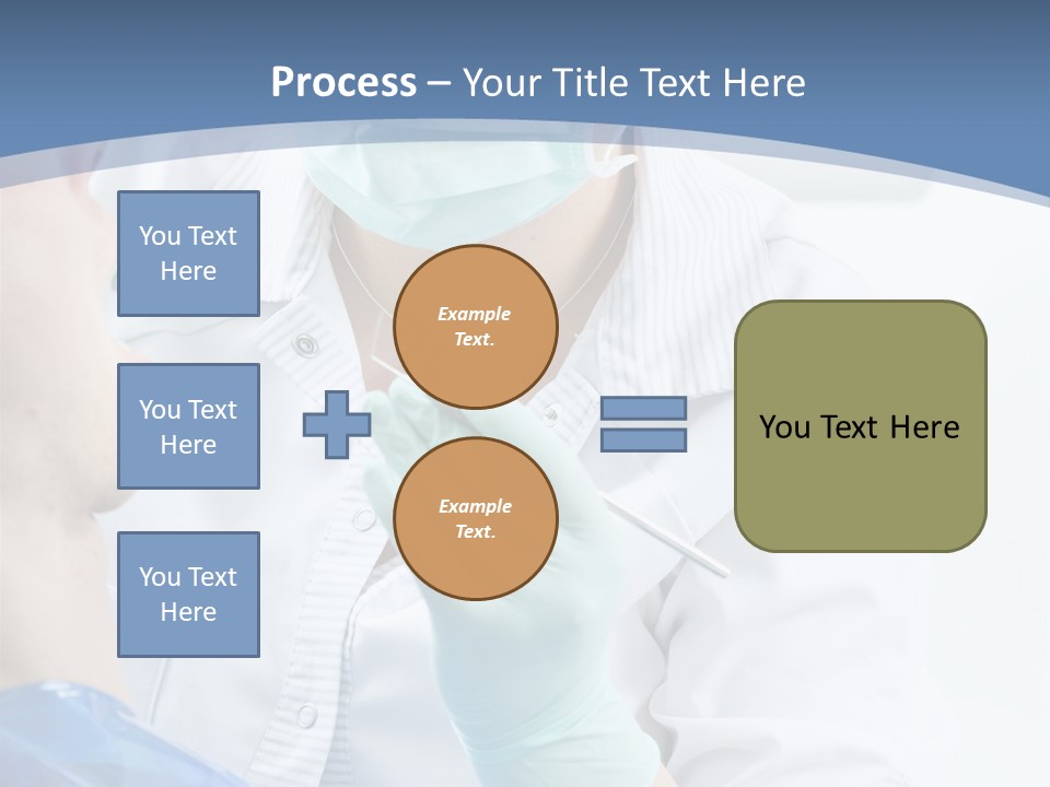 Clinic Caucasian Mask PowerPoint Template