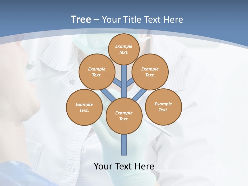 Clinic Caucasian Mask PowerPoint Template