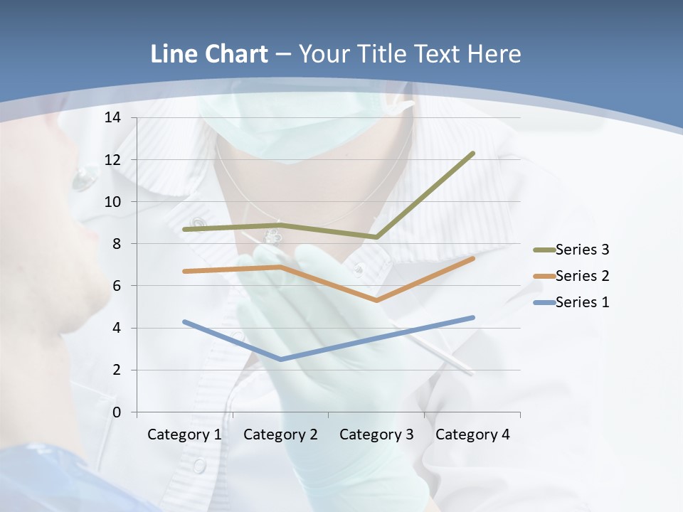 Clinic Caucasian Mask PowerPoint Template
