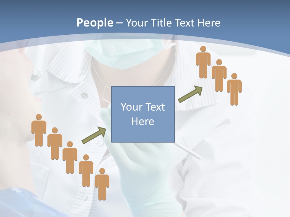 Clinic Caucasian Mask PowerPoint Template